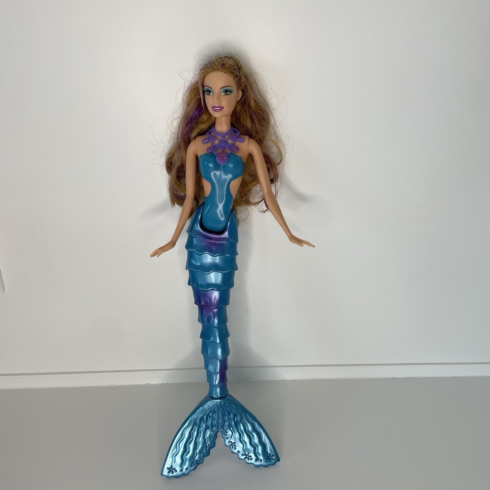Barbie in A Mermaid Tale Doll Color change Blue Tail Kayla 2009